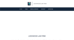 Desktop Screenshot of lockwoodlawfirm.com